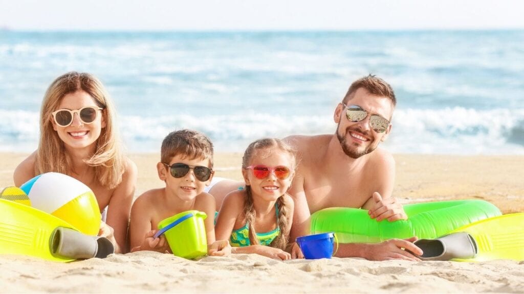 Family on the Beach.