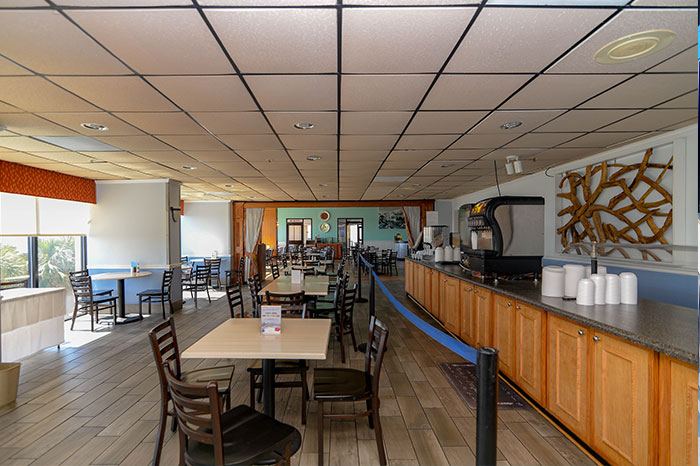 Dining area at Bay Cafe