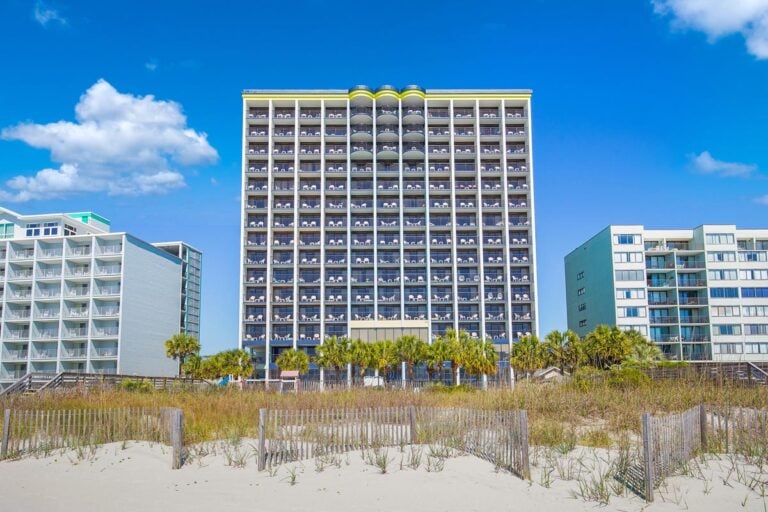 Monterey Bay Suites Building Shot from the Beach