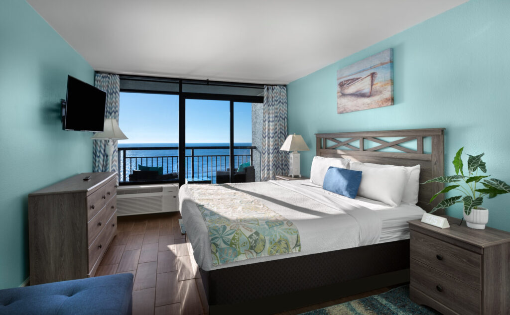 One bedroom oceanfront suites at Monterey Bay Suites in Myrtle Beach.