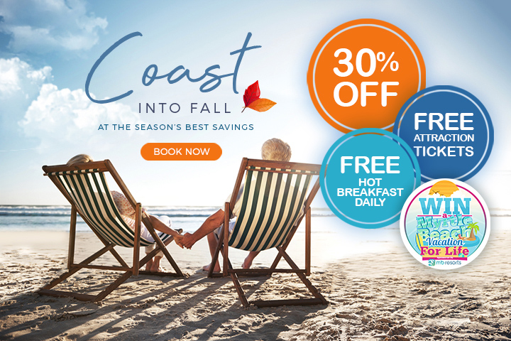 Save 30% with our Coast into Fall Sale
