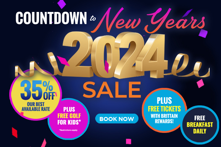 Countdown to New Year's Sale - 40% Off and Free Attraction Tickets