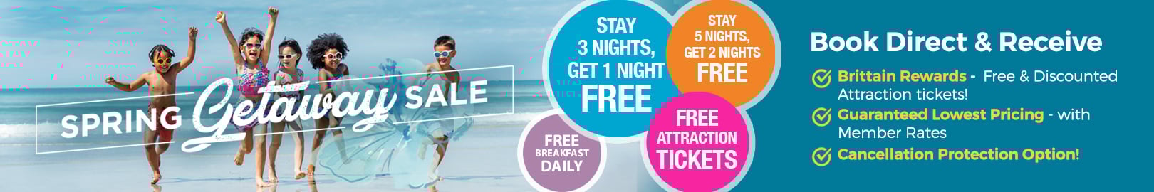 2026 Spring Getaway Sale - The longer you stay, the more you save.